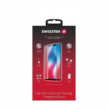 Tvrzené sklo Swissten Full Glue, Color Frame, Case Friendly pro Xiaomi Mi 10T, černá 