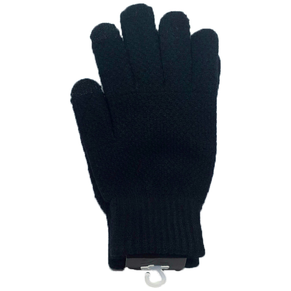 Levně Pánské rukavice na dotykový displej, černé