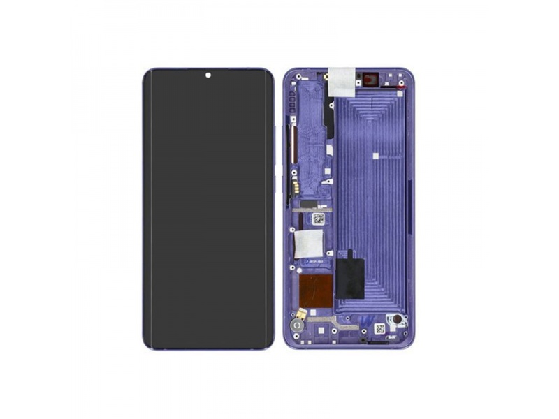 LCD + dotyk + rámeček pro Xiaomi Mi Note 10 Lite, nebula purple ( Service Pack )