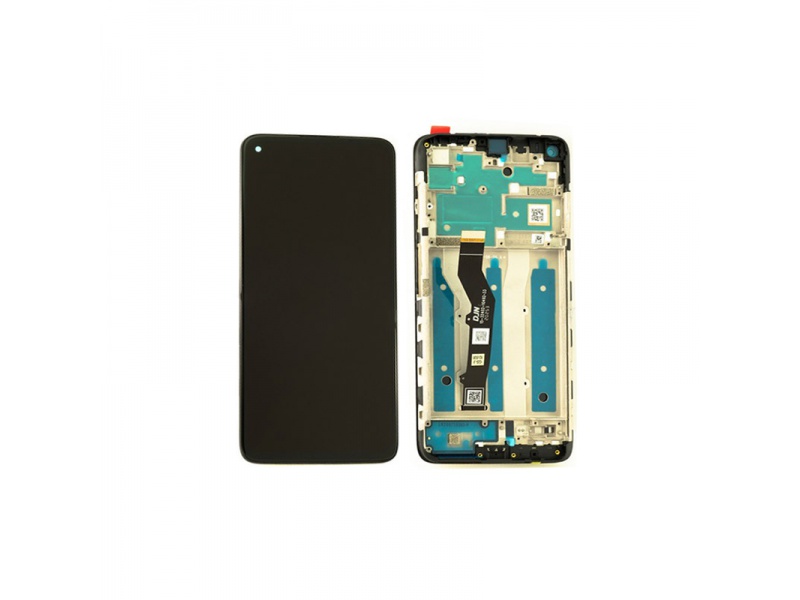 LCD + dotyk + rámeček pro Motorola G9 Plus, black ( Service Pack )