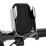 Držák telefonu na řídítka Baseus Armor Motorcycle Holder stříbrná/černá