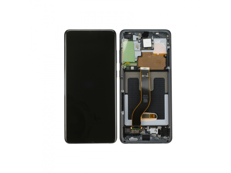 LCD + dotyk + rámeček pro Samsung Galaxy S20+ 5G, cosmic black ( Service Pack )