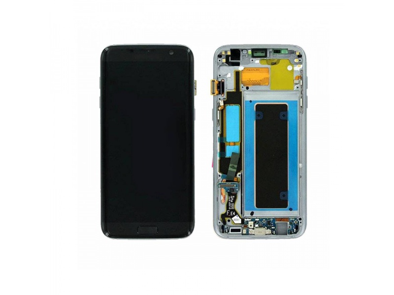 LCD + dotyk + rámeček pro Samsung Galaxy S7 Edge, black ( Service Pack )