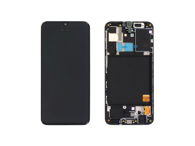 LCD + dotyk + rámeček pro Samsung Galaxy A40, black ( Service Pack )