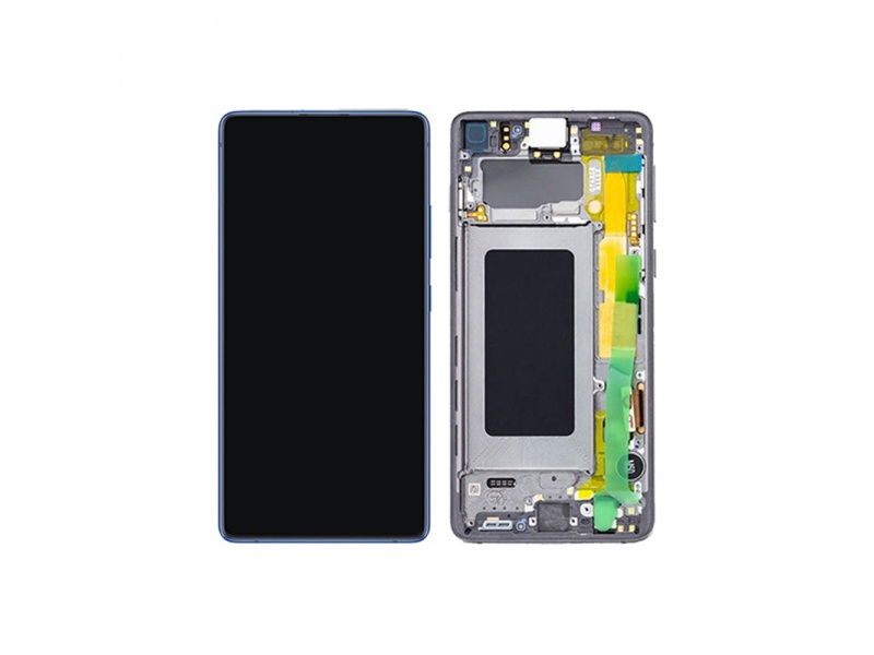 LCD + dotyk + rámeček pro Samsung Galaxy S20+, cosmic grey ( Service Pack )