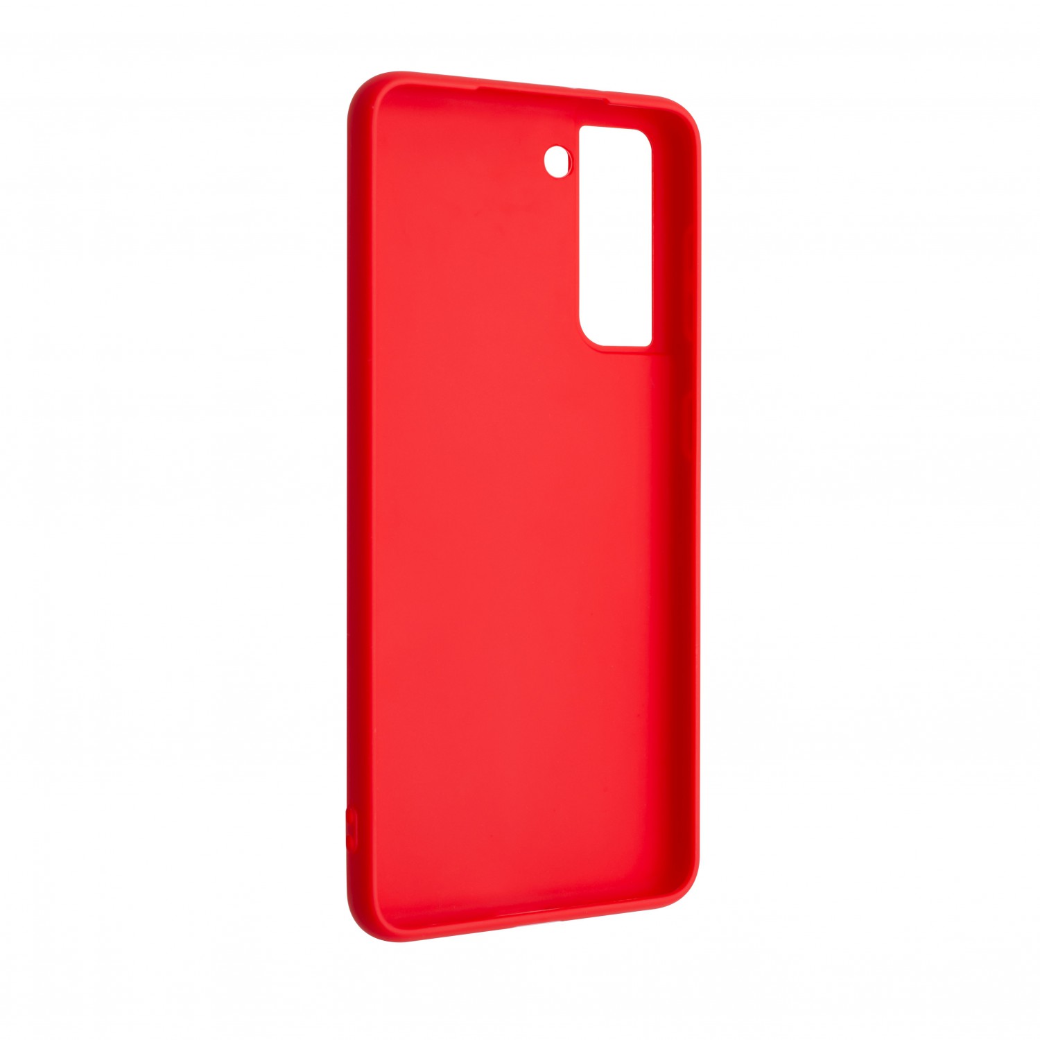 Zadní pogumovaný kryt FIXED Story pro Samsung Galaxy S21, červená