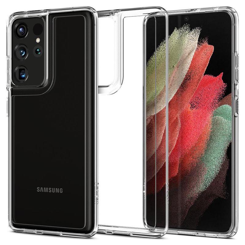 Ochranný kryt Spigen Ultra Hybrid pro Samsung Galaxy S21 ultra, transparentní