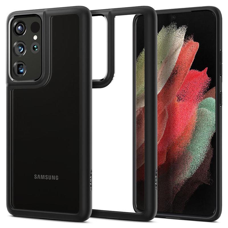 Ochranný kryt Spigen Ultra Hybrid pro Samsung Galaxy S21 Ultra, černá