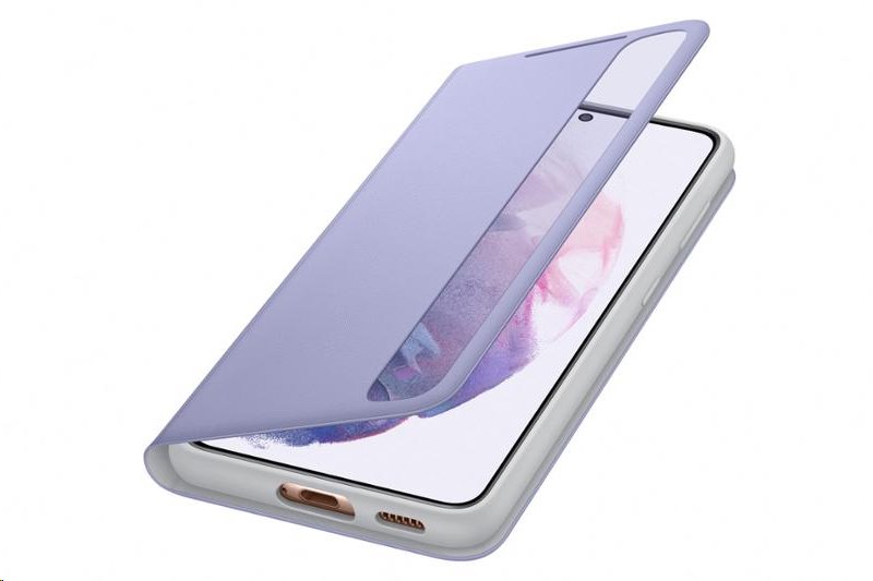 Flipové pouzdro Clear View Cover EF-ZG991CVEGEE pro Samsung Galaxy S21, fialová