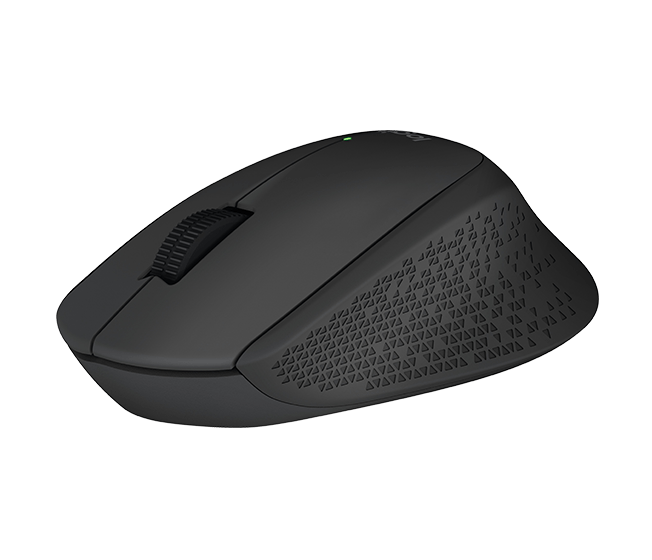 Levně Ergonomická myš Logitech Wireless Mouse M280, bezdrátová, černá