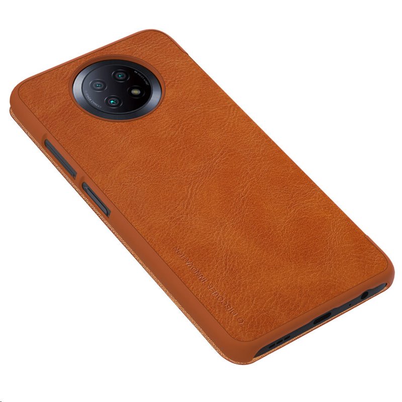 Nillkin Qin flipové pouzdro pro Xiaomi Redmi Note 9T, brown