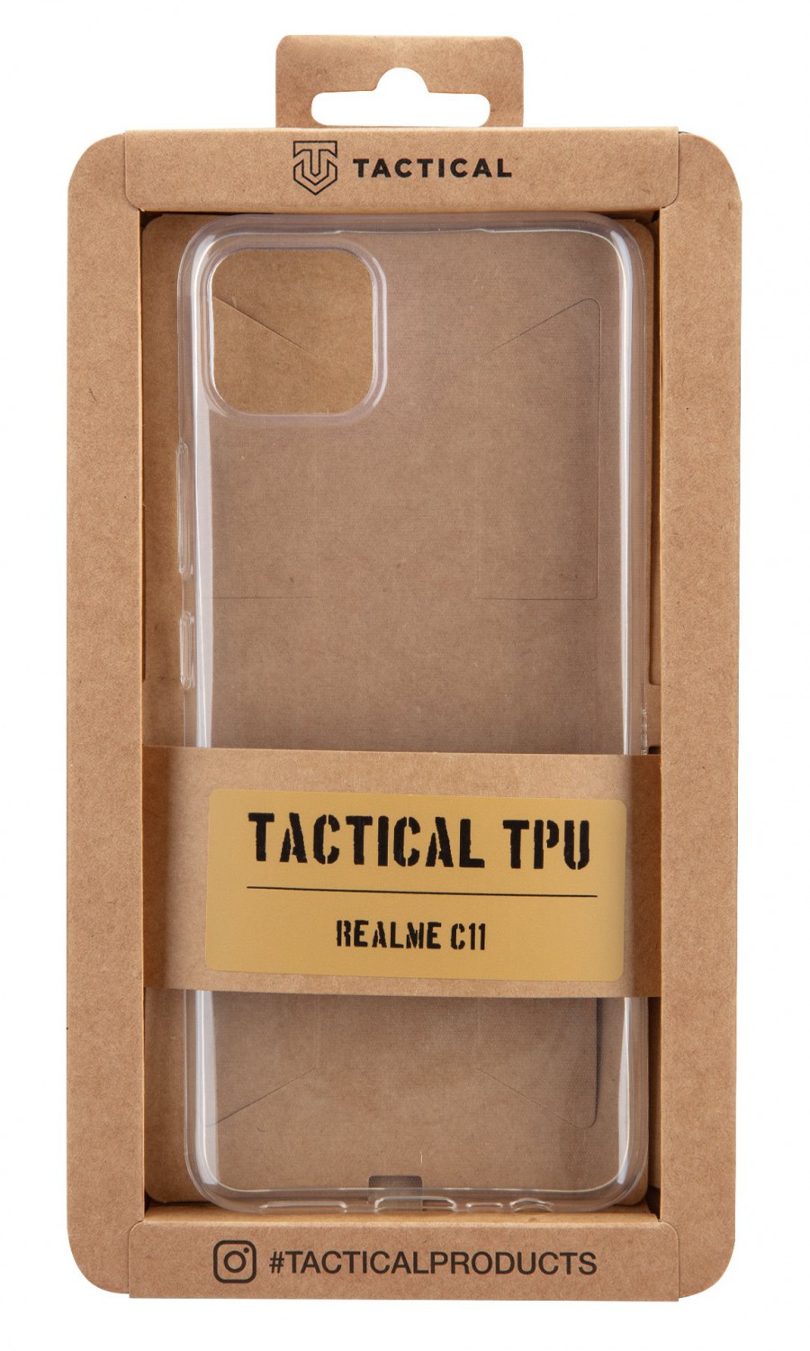 Tactical silikonové pouzdro pro Realme C11, transparentní