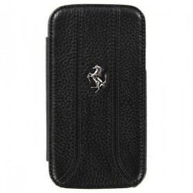 Zadní kožený kryt Ferrari pro Samsung Galaxy S4, black