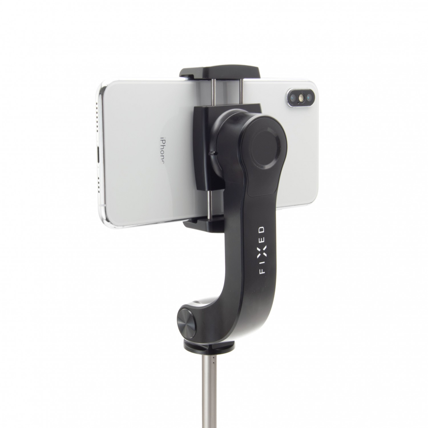 Selfie tripod FIXED Snap Action se stabilizátorem a dálkovou spouští, černý 