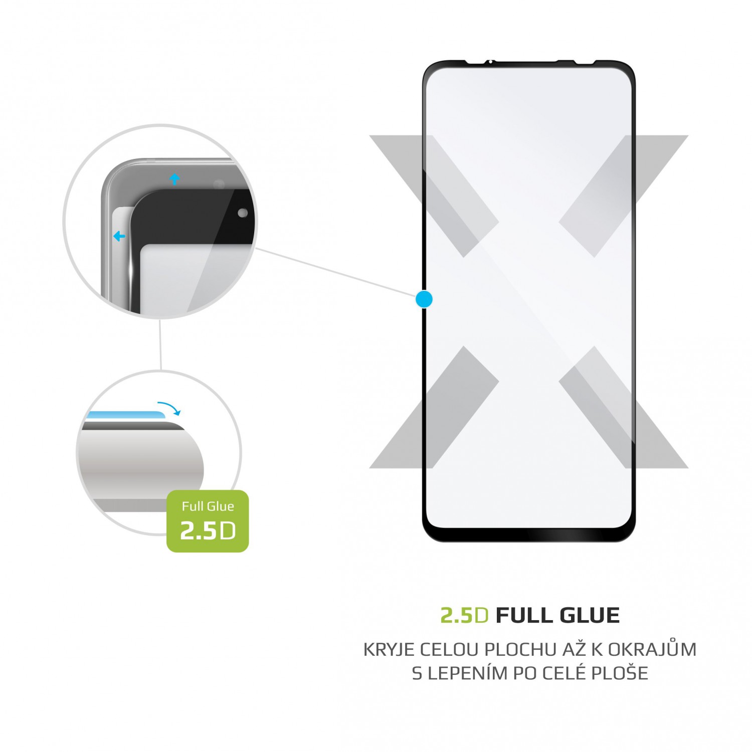 Ochranné tvrzené sklo FIXED Full-Cover pro Motorola Moto G 5G, černá