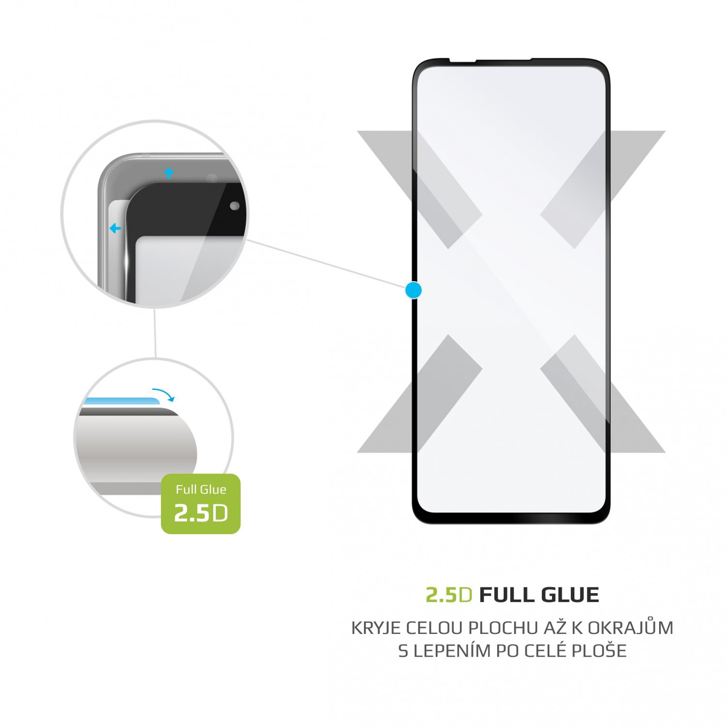 Ochranné tvrzené sklo FIXED Full-Cover pro Motorola Edge S/Moto G10, černá