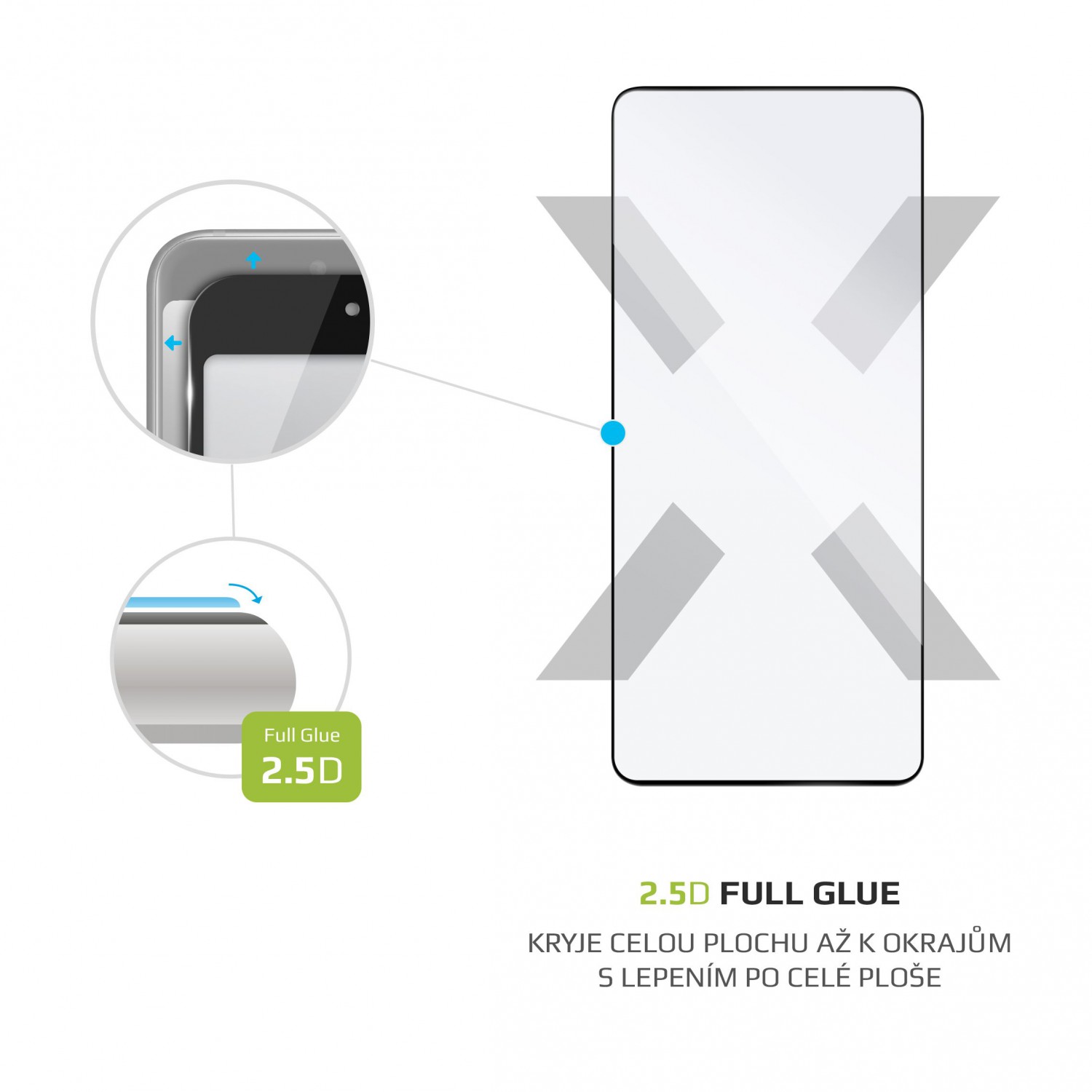 Ochranné tvrzené sklo FIXED Full-Cover pro Samsung Galaxy S21, černá