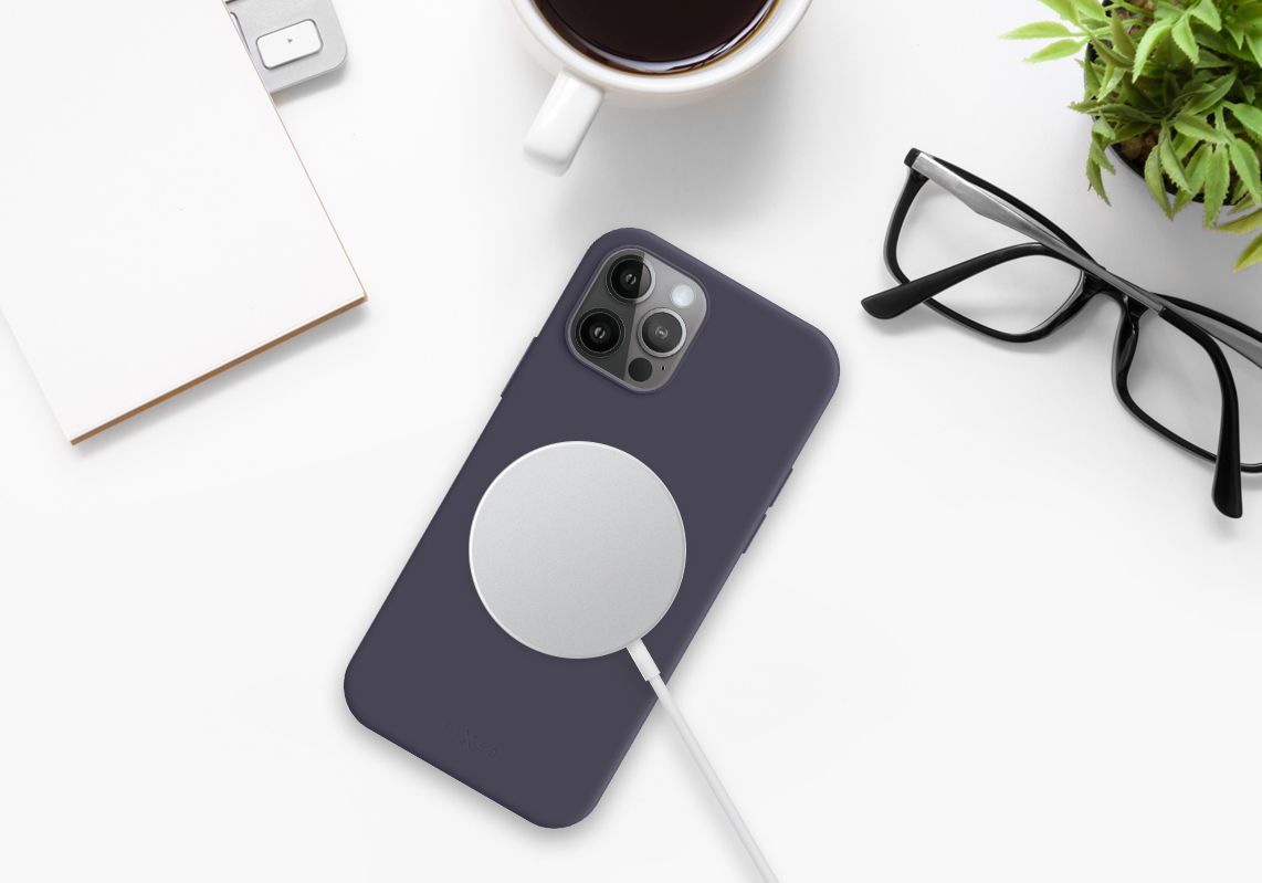 Zadní kryt FIXED MagFlow s podporou Magsafe pro Apple iPhone 12 mini, modrá