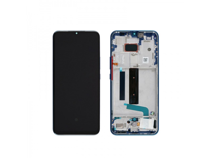 LCD + dotyk + rámeček pro Xiaomi Mi 10 Lite, aurora blue ( Service Pack ) + DOPRAVA ZDARMA
