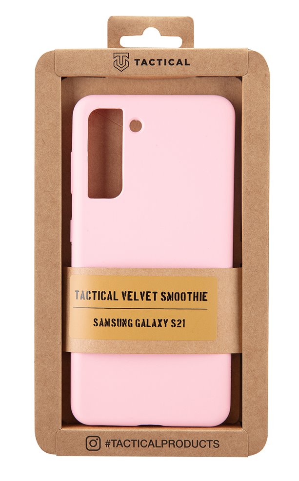 Zadní kryt Tactical Velvet Smoothie pro Samsung Galaxy S21, pink panther