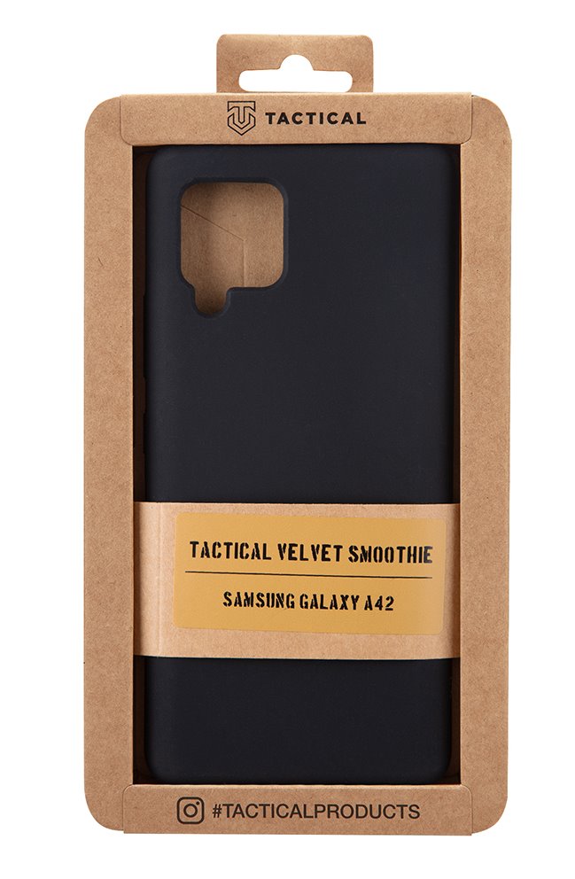 Zadní kryt Tactical Velvet Smoothie pro Samsung Galaxy A42, asphalt