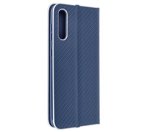 Levně Flipové pouzdro Forcell Luna Carbon pro Samsung Galaxy A42 5G, modrá