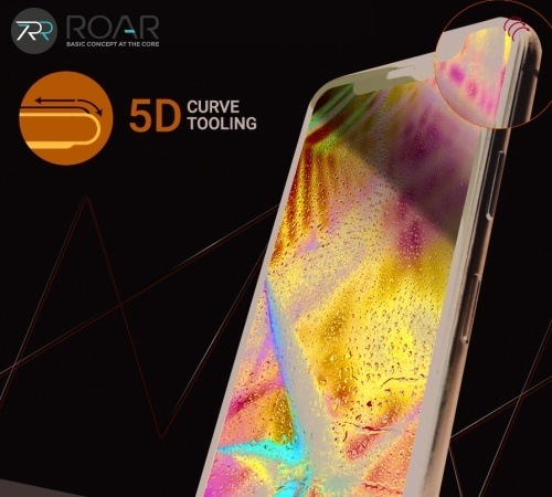 Tvrzené sklo Roar 5D pro Samsung Galaxy S21+, černá