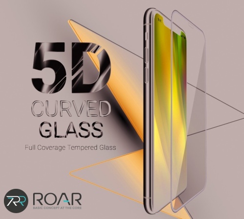 Tvrzené sklo Roar 5D pro Apple iPhone X/XS/11 Pro, černá