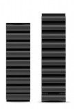 Kovový řemínek ALIGATOR 22mm, černá