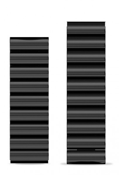 Kovový řemínek ALIGATOR 22mm, černá