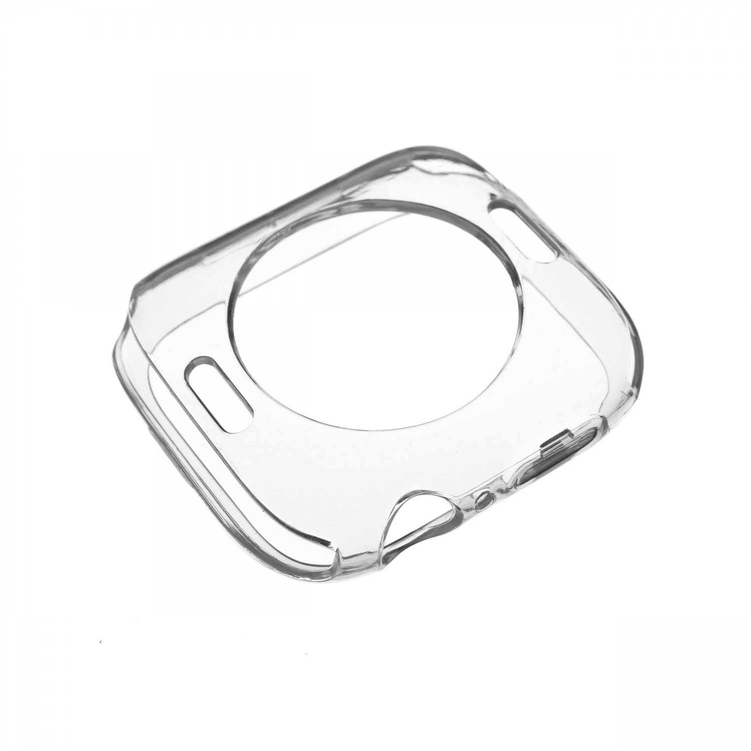 Levně Zadní TPU gelové pouzdro FIXED pro Apple Watch 44mm, čirá