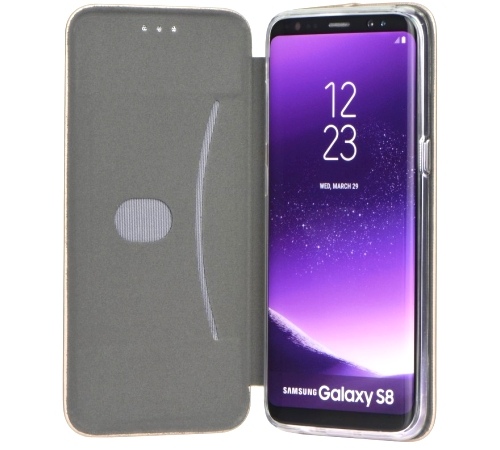 Flipové pouzdro Forcell Elegance pro Samsung Galaxy A12, šedá