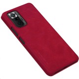 Nillkin Qin Book flipové pouzdro pro Xiaomi Redmi Note 10 Pro/10 Pro Max, červená