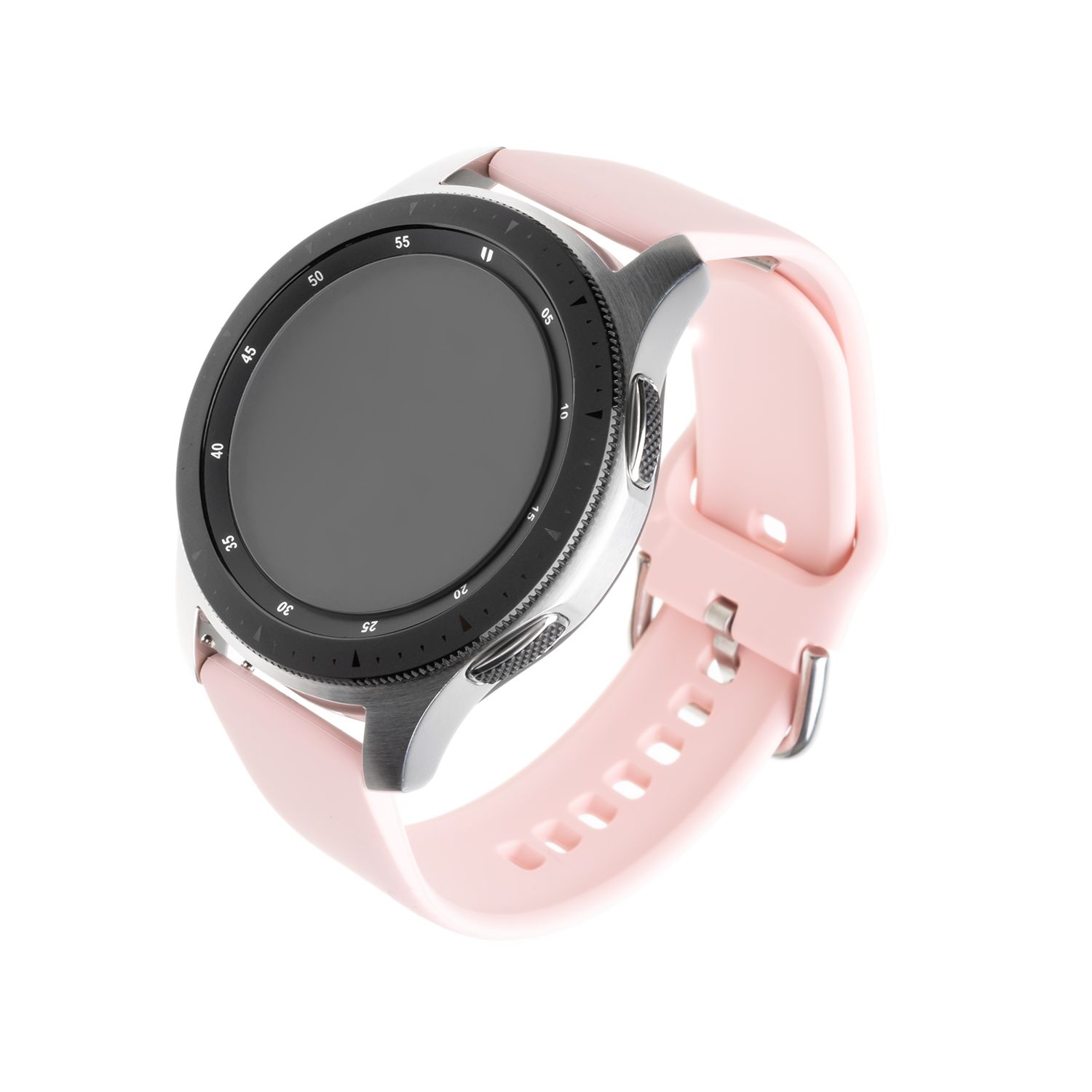 Silikonový řemínek FIXED Silicone Strap s šířkou 22mm pro smartwatch, růžová