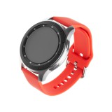 Silikonový řemínek FIXED Silicone Strap s šířkou 20mm pro smartwatch, červená
