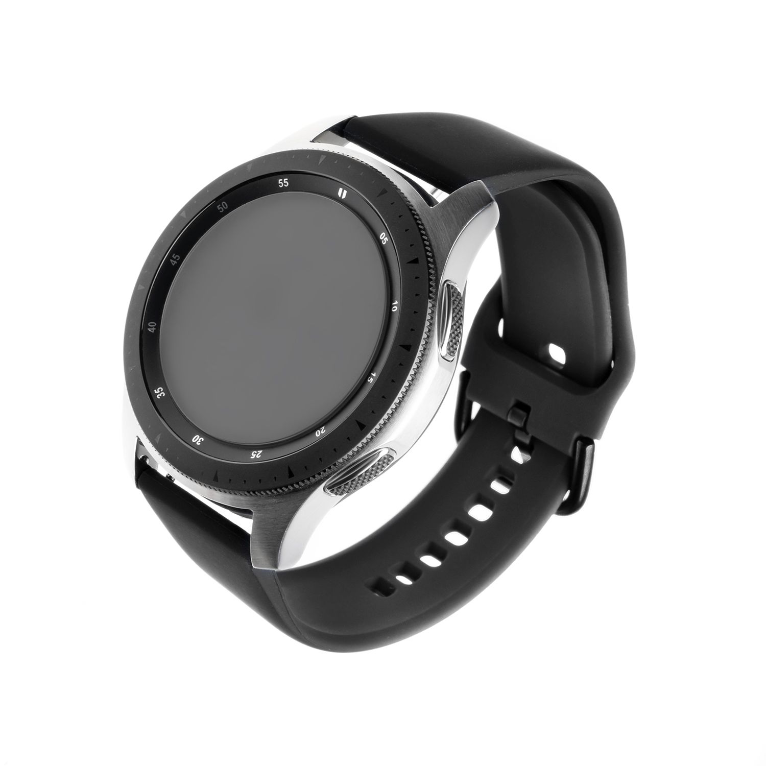 Silikonový řemínek FIXED Silicone Strap s šířkou 20mm pro smartwatch, černá
