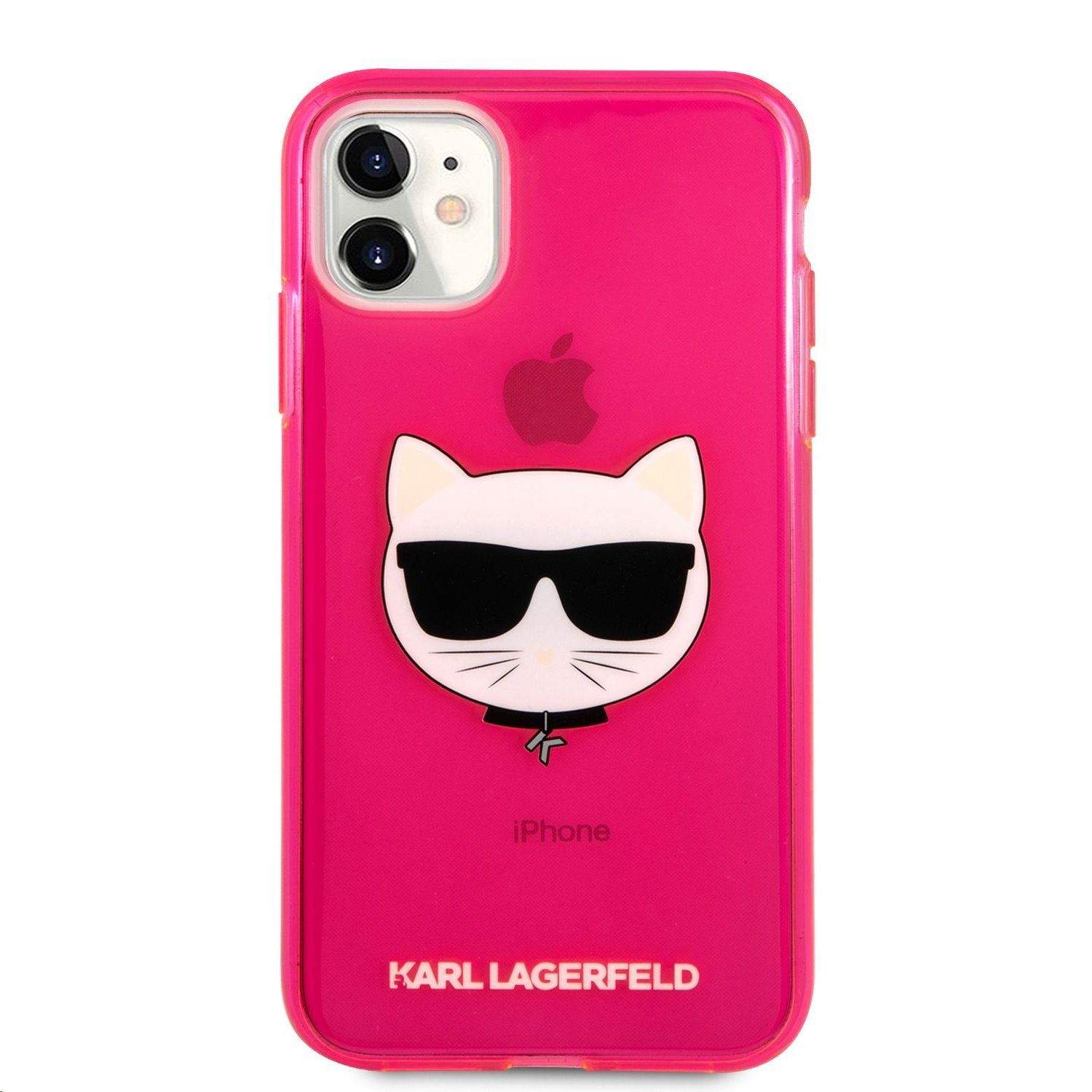 Silikonové pouzdro Karl Lagerfeld Choupette Head KLHCP12LCHTRP pro Apple iPhone 12 Pro Max, růžová