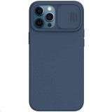 Silikonový kryt Nillkin CamShield Silky Magnetic pro Apple iPhone 12 Pro Max, modrá