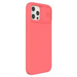 Silikonový kryt Nillkin CamShield Silky Magnetic pro Apple iPhone 12 Pro Max, oranžová/růžová