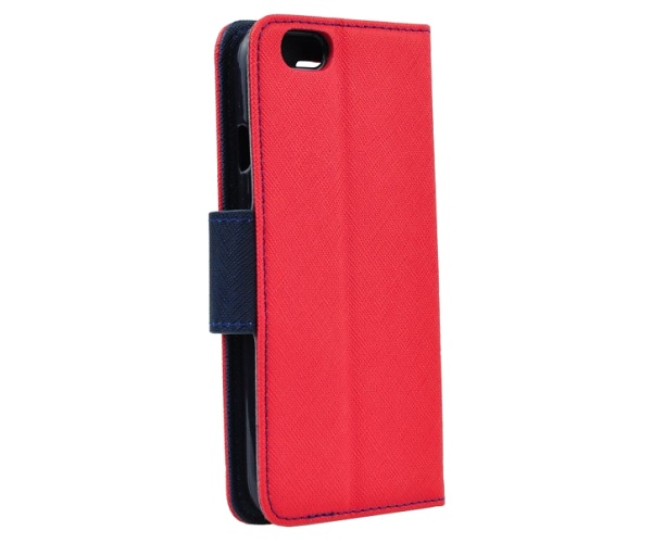 Flipové pouzdro Fancy pro Xiaomi Redmi Note 9 Pro/Note 9S, červená - modrá