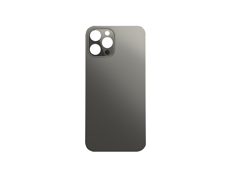 Levně Kryt baterie Back Cover Glass + Big Camera Hole pro Apple iPhone 12 Pro, grafitově šedá