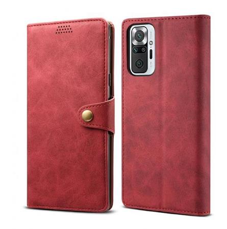 Lenuo Leather flipové pouzdro pro Samsung Galaxy A32 5G, red