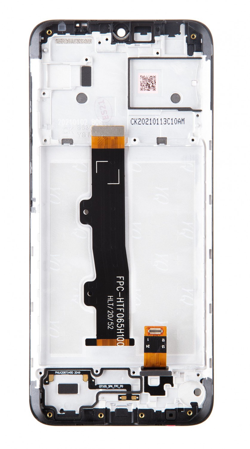 LCD + dotyk + přední kryt pro Motorola Moto E7/E7i Power, black (Service Pack)