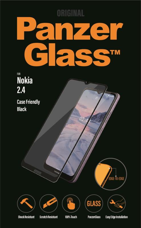 Ochranné sklo displeje PanzerGlass Edge to Edge pro Nokia 2.4, černá