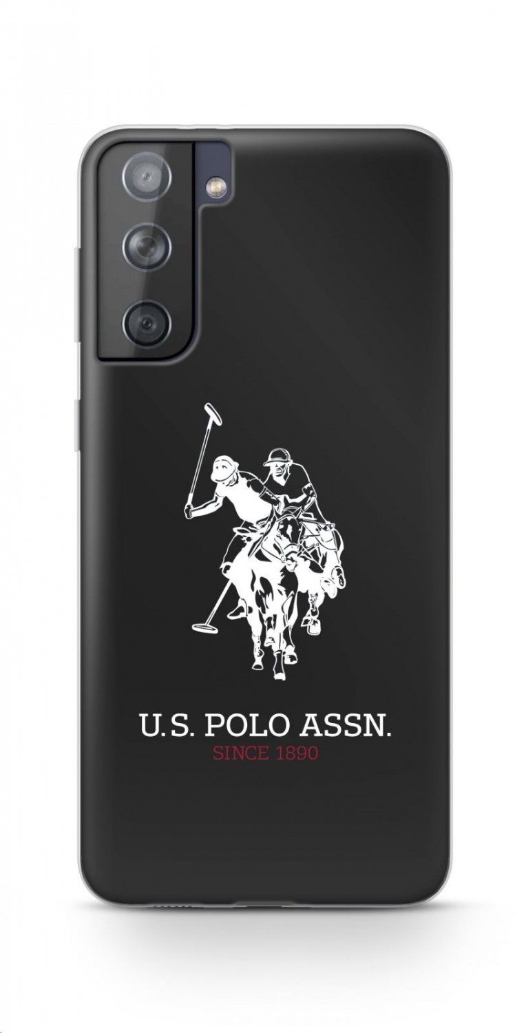 Silikonový kryt USHCS21LSLHRBK U.S. Polo Double Horse pro Samsung Galaxy S21 Ultra, black