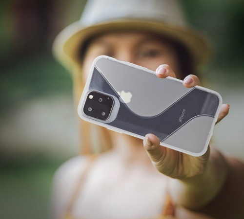 Zadní kryt Forcell S-CASE pro Apple iPhone 12, 12 Pro, čirá